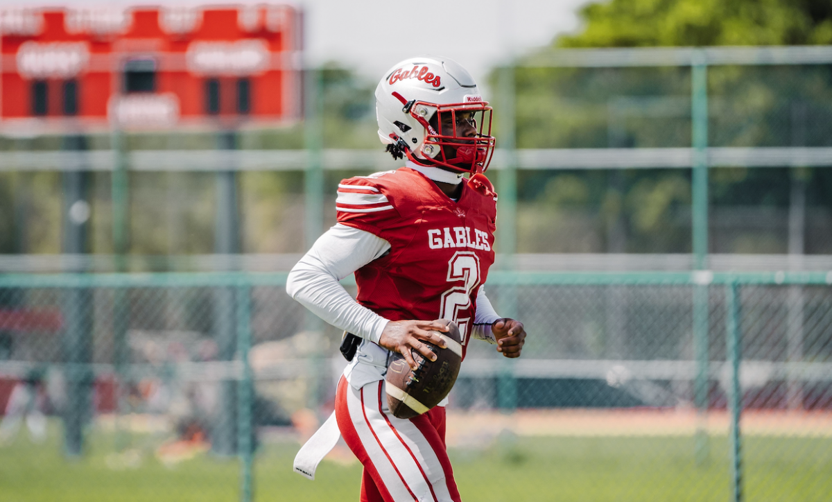 Senior Zion Chery spends his free time practicing football to improve his skills.